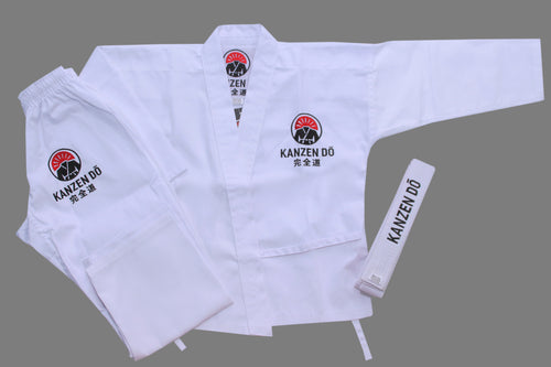 Kanzen Do Adult Judo/ Karate Suit | Gi, Shin and Guard & Wraps | Custom Sizes